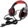 GM-1 Gaming Headset Compatible New PS4 PC Tablet Cellphone, Stereo LED Backlit Headphone with Mic by AFUNTA-Red