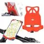 Enrilior GUB P8 Bicycle Silicone Mobile Phone Holder Cellphone Bracket Support for Motorcycle(Red) Enrilior GUB P8 Bicycle Silicone Mobile Phone Holder Cellphone Bracket Support for Motorcycle(Red)