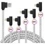 iPhone Charger Cable (5 Pack, 3FT/6FT/10FT) - MFi Certified - Fast iPhone Charging Cable Long Cord Compatible iPhone XS/Max/XR/X/8/8 Plus/7/7 Plus/6/6 Plus/6S/6S Plus More (Gray White)