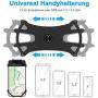 Bike & Motorcycle Phone Holder, 360°Rotation Detachable Universal Bike Phone Mount Silicone Adjustable Motorcycle Bicycle Phone Mount, for 4.5"-7.0" Smart Phones iPhone 11 Pro Max/X/XS (Black)