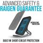 RAIGEN Wireless Charging Stand + Fast Charge AC Adapter Modern Fabric Canvas Design 7.5W for iPhone Xs MAX XR X 8 Plus, 10W for Samsung Galaxy S10 S9 S8 S7 Note 9/8 (Charcoal)