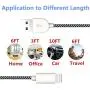 Sharllen iPhone Charger Cable Data Line iPhone Charging Cord 3FT/6FT/10FT Nylon Braided iPhone Charger USB Fast Charging&Syncing Cable Compatible iPhone 11/XS/Max/XR/X/8P/8/7/7P/6/iPad 5 Pack White Sharllen iPhone Charger Cable Data Line iPhone Charging Cord 3FT/6FT/10FT Nylon Braided iPhone Charger USB Fast Charging&Syncing Cable Compatible iPhone 11/XS/Max/XR/X/8P/8/7/7P/6/iPad 5 Pack White