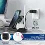 Updated Version 4 in 1 Wireless Charger, Fast Wireless Charging Dock Station for Apple iWatch Series 5/4/3/2/1, AirPods Pro/2 &Pencil Compatible with iPhone 11/11 Pro Max/XR/XS Max/Xs/Samsung
