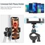 GLCON Selfie Ring Light with Tripod Stand for Live Stream - LED Ring Light with Cell Phone Holder for iPhone Samsung Android - Dimmable Makeup Light with 3 Light Mode 10 Level Brightness for YouTube
