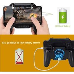 PUBG Mobile Game Controller, Ismael Erickson Phone Trigger Sensitive Shoot and Aim L1R1 Cellphone Gamepad Joystick Black