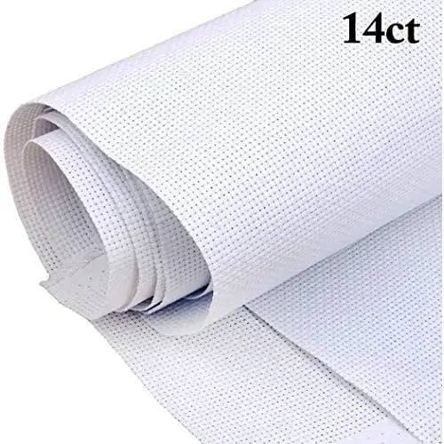 Cross Stitch Fabric, JUSTDOLIFE 14 Count Aida Cloth Cross Stitch Cloth Embroidery Cloth 59 X 39” for Home DIY Embroidery Decor Cross Stitch Fabric, JUSTDOLIFE 14 Count Aida Cloth Cross Stitch Cloth Embroidery Cloth 59 X 39” for Home DIY Embroidery Decor