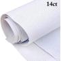 Cross Stitch Fabric, JUSTDOLIFE 14 Count Aida Cloth Cross Stitch Cloth Embroidery Cloth 59 X 39” for Home DIY Embroidery Decor
