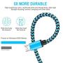 Micro USB Cable Aioneus Fast Android Charging Cord 6FT 3Pack Charging Cable Braided Charger Cord for Samsung Galaxy S7 Edge S6 S5 S2 J7 J7V J5 J3 J3V J2, LG K40 K20, Moto E4 E5 E6, Tablet, PS4, Xbox