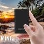 Power Bank 10000mAh Flashlight 2 Ports USB Portable Charger Quick Charge Cellphone Tablet DV Bluetooth Player (Black ABS)