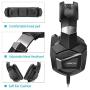 Jeecoo J20 PS4 Headset 7.1 Surround Sound Stereo Gaming Headset with Mic, Xbox One, PC, Nintendo Switch, PUBG, Fortnite, Crackdown
