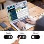 COOLOO Webcam Cover, 6-Pack Ultra Thin Design Webcam Cover Slide for Laptop, PC, MacBook Pro, iPhone, iMac, iPad, Smartphone, Protect Your Privacy and Security Digital Sliding Covers - Black
