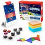 Osmo - Genius Starter Kit for iPad - 5 Hands-On Learning Games - Ages 6-10 - Math, Spelling, Problem Solving, Creativity & More - (Osmo iPad Base Included)