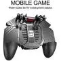 SBQF AK77 PUBG Controller Helper Mobile Phone Radiator Six Fingers Linkage Game Button Physical Compression Quick Shooting Handle (Color : No Battery)