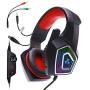 JAEZZIY Gaming Headset Xbox One Headset with 7.1 Surround Sound, PS4 Headset with Noise Canceling Mic & LED Light, Compatible with PC, PS4, Xbox One Controller, Mac, Xbox 360 for Laptops Computers