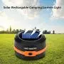 HISVISION Solar Powered LED Camping Lantern, Collapsible Design Solar or USB, Chargeable Emergency Power Bank, Portable 4 Modes Emergency LED Lights for Camping Hiking Fishing Outdoor & Home