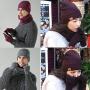 Winter Warm Clothing Set - Beanie Hat, Scarf and Touch Screen Gloves [3in1 Set]