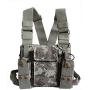 Lewong Universal Hands Free Chest Harness Bag Holster for Two Way Radio (Rescue Essentials) (Camouflage)