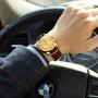 Men Women Wrist Watch Brown Leather-OLEVS Casual Classic Number Easy Reader Analog Quartz Dress Waterproof 3ATM Wristwatch