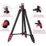 ZOMEI Phone Tripod, Tripod for iPhone Camera Portable Lightweight Aluminum Tripod Stand with Universal Cell Phone Holder Carry Bag Remote Shutter for Phone, Camera, Laser Measure, Laser Level