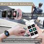 Fitness Tracker Watch Smart Watch for Android Phones Fitness Watches for Men Women Sports Activity Tracker Smartwatch Compatible with iPhone Samsung iOS with Pedometer with Heart Rate Waterproof