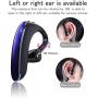 SLuB Bluetooth Headset,Wireless Headset V5.0 Bluetooth Phone Earpiece Business Earphones Sweatproof Headphones with in-Ear Earbuds Hands Free Bluetooth for Cell Phone (Blue, Small)