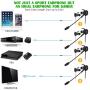 Wired Gaming Earphone with Adjustable Mic for PS4,Laptop Computer, Cellphone, DLAND E-Sport Earburds with Portable Earphone Bags, Snug Soft Design, Inline Controls for Hands-Free Calling. (Black)