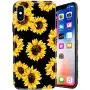 J.west iPhone Xs Case Vintage Flower Floral, Cute Yellow Sunflowers Black Soft Cover for Girls/Women Sturdy Flexible Slim fit Fashion Design Pattern Drop Protective Case for iPhone X/XS J.west iPhone Xs Case Vintage Flower Floral, Cute Yellow Sunflowers Black Soft Cover for Girls/Women Sturdy Flexible Slim fit Fashion Design Pattern Drop Protective Case for iPhone X/XS