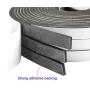 Foam Seal Tape-3 Rolls, 1/2 Inch Wide X 1/8 Inch Thick High Density Foam Strip Self Adhesive Neoprene Rubber Door Weather Stripping Insulation Foam Window Seal Total 50 Feet Long （16.5ft x 3 Rolls）