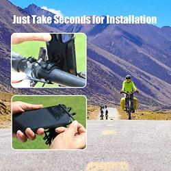 Newppon Bicycle Phone Mount Holder : 360° Rotation Stable Elastic Silicone Motorcycle Smartphone Holder fits iPhone 11 Pro Max SE X Xs Xr Samsung Galaxy S20 S10 S10e GPS Unit 4~7" inches