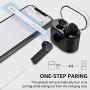 Wireless Earbuds Bluetooth 5.0, GPED True Wireless Earbuds Headphones with Charging Case, 20Hrs Playback, One-Step Pairing, IP67 Waterproof Stereo Bluetooth Earbuds with Mic for Android/iPhone(Black)