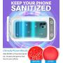 UV Phone Sanitizer Smartphone Sterilizer Portable Cell Phone Cleaner UV Light Disinfection Box with Aromatherapy Function for iOS Android Devices, Masks, Keys