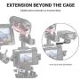 SMALLRIG Cold Shoe Extension Outrigger Hot Shoe Mount Adapter for Microphone, EVF and Camera Accessories - 2044