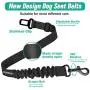 COOYOO Dog Seat Belt,2 Pack Pet Car Seat Belts Adjustable Heavy Duty & Elastic Vehicle Dog Safety Belt Harness for Travel Daily Use - Compatible with Any Pet Harness COOYOO Dog Seat Belt,2 Pack Pet Car Seat Belts Adjustable Heavy Duty & Elastic Vehicle Dog Safety Belt Harness for Travel Daily Use - Compatible with Any Pet Harness