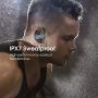 Mpow Flame S Bluetooth Headphones Sports, aptX-HD Bass+ Loud Sound, Bluetooth 5.0 Sport Headphones Running Earbuds W/12H Playtime, IPX7 Waterproof, cVc8.0 Noise Cancelling Mic W/Carrying Case,BlueGrey