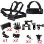 Action Camera Accessories Handlebar Head Chest Mount Strap Harness Adaptor with Cell Phone Clip for Sony Action Cam/XiaoMi YI 4K+4K,Lite/Gopro Hero/iPhone Xs Max XS XR 8+7+6+5 Any Cellphone Selfie Action Camera Accessories Handlebar Head Chest Mount Strap Harness Adaptor with Cell Phone Clip for Sony Action Cam/XiaoMi YI 4K+4K,Lite/Gopro Hero/iPhone Xs Max XS XR 8+7+6+5 Any Cellphone Selfie