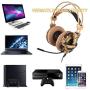 LETTON Stereo Gaming Headset for PS4, PC, Xbox One Controller, Noise Cancelling Over Ear Headphones with Mic, Bass Surround, Soft Memory Earmuffs for Laptop Mac Nintendo Switch Games (L1)