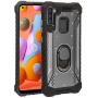 CELZEN - for Samsung Galaxy A11 (SM-A115) - Aluminum Metal Phone Case with Stand - ZY0 Gray