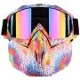 Outamateur Motorcycle Goggles Mask - Protective Glasses with Detachable Mask Adjustable Windproof Outdoor Mask Face Shield for Kids Youth Men Women Outamateur Motorcycle Goggles Mask - Protective Glasses with Detachable Mask Adjustable Windproof Outdoor Mask Face Shield for Kids Youth Men Women
