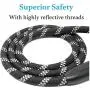 iYoShop 6FT Extremely Durable Slip Dog Rope Training Leash with Comfortable Padded Handle and Highly Reflective Threads Quality Slip Lead for Small Medium and Large Dogs, Black, Medium Large (6 FT) iYoShop 6FT Extremely Durable Slip Dog Rope Training Leash with Comfortable Padded Handle and Highly Reflective Threads Quality Slip Lead for Small Medium and Large Dogs, Black, Medium Large (6 FT)