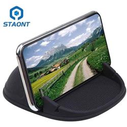 Car Phone Holder, Staont Anti-Slip Silicone Dashboard Car Pad Compatible with iPhone, Samsung, Android Smart Phones, GPS, KGs3 and More