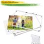Boxalls 3.5x5 Inches Acrylic Picture Frames- 5 Pack, Desktop Frameless Photo Frames with Magnetic, Double Sided Transparent (5 Pack)