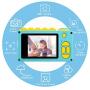 myFirst Waterproof Kids Camera Mini 8MP 1080P HD Camcorder with Free 16GB MicroSD Card Included and MicroSD Support Slot Video Taking Function and Preset Frames (Blue)
