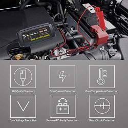 Car Battery Charger Maintainer 5A 12V Trickle Charger 7-Stages Smart Battery Charger for Deep Cycle Battery Automotive Boat Motorcycle Lawn Mower Marine Sealed Lead Acid Battery and More (7-Stages)