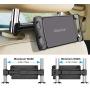 Car Headrest Mount/Tablet Holder Car Backseat Seat Mount/Tablet Headrest Holder Universal 360° Rotating Adjustable for All 6"-10.5" Tablet iPad iPad Air iPad Mini,Samsung Galaxy