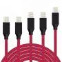DNLM iPhone Charger, MFi Certified Lightning Charging Cable, USB Nylon Braided Syncing 5Pack 3FT 3FT 6FT 6FT 10FT Compatible iPhone 11 Pro Max/SE/Xs Max/XR/8 Plus(Red and Blue) DNLM iPhone Charger, MFi Certified Lightning Charging Cable, USB Nylon Braided Syncing 5Pack 3FT 3FT 6FT 6FT 10FT Compatible iPhone 11 Pro Max/SE/Xs Max/XR/8 Plus(Red and Blue)