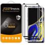 (2 Pack) Supershieldz for Samsung Galaxy Note 9 Tempered Glass Screen Protector with (Easy Installation Tray) Anti Scratch, Bubble Free (Black)