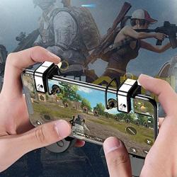 loukou Mobile Phone Shooter Gamepad Gaming Aim Key Controller for iPhone Android Controllers