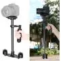 Neewer Carbon Fiber 24 inches/60 Centimeters Handheld Stabilizer with 1/4 3/8 inch Screw Quick Shoe Plate for Canon Nikon Sony and Other DSLR Camera Video DV up to 6.6 pounds/3 kilograms (Black)