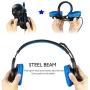 Greatever Stereo Gaming Headset for PS4 Xbox One, Professional 3.5mm Bass Over-Ear Headphones with Mic,Volume Control for Laptop, PC, Mac, iPad, Computer, Smartphones, Blue