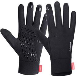 LANYI Running Sports Gloves Compression Lightweight Windproof Anti-Slip Touchscreen Warm Liner Cycling Work Gloves Men Women